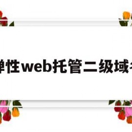 弹性web托管二级域名(国外真正的永久免费建站)