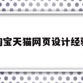 淘宝天猫网页设计经验(天猫网站设计风格与特点)