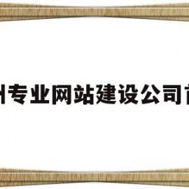 郑州专业网站建设公司首选的简单介绍