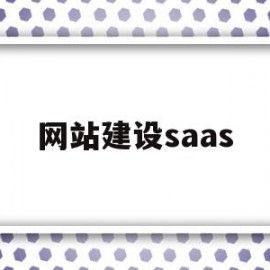 网站建设saas(网站建设多少钱)