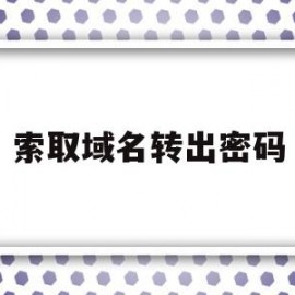 索取域名转出密码(域名转入密码怎么获取)