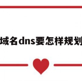 域名dns要怎样规划(域名怎么配置dnssec)