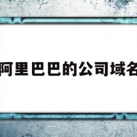 阿里巴巴的公司域名(阿里巴巴域名服务器地址)