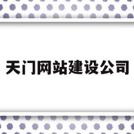 天门网站建设公司(天门网络科技有限公司)