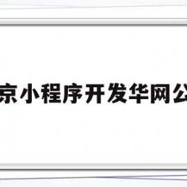 北京小程序开发华网公司(北京小程序微信开发华网网)