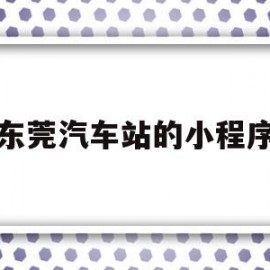 东莞汽车站的小程序(东莞汽车站购票app)