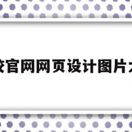 学校官网网页设计图片大全(学校官网网页设计图片大全下载)