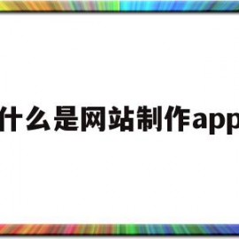 什么是网站制作app(网站制作的流程包括什么)