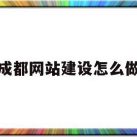 成都网站建设怎么做(成都网站建设方案开发)