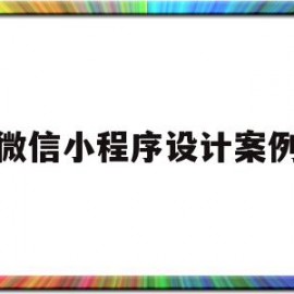 微信小程序设计案例(微信小程序设计策划书)