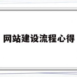 网站建设流程心得(网站建设流程包括)