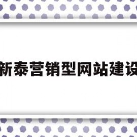 新泰营销型网站建设(营销型网站建设推荐)