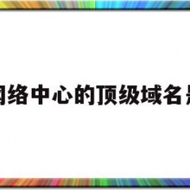 网络中心的顶级域名是(网络支持中心的顶级域名是)