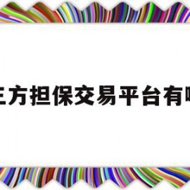 第三方担保交易平台有哪些(第三方担保交易平台有哪些类型)