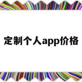 定制个人app价格(定制一个app最少需要多少钱)