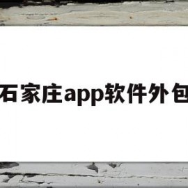 石家庄app软件外包(石家庄app软件外包招聘)