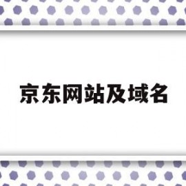 京东网站及域名(京东网站域名是什么)