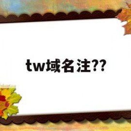 tw域名注??(tech域名注册)