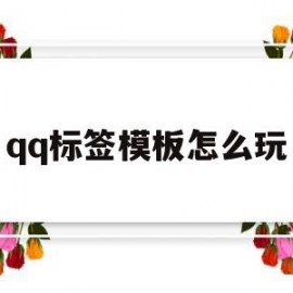 qq标签模板怎么玩(标签模板怎么玩才好玩)