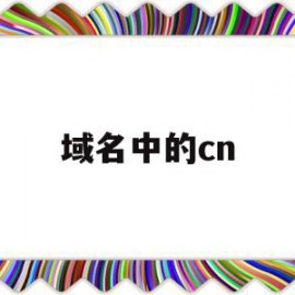 域名中的cn(域名中的cn代表)