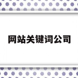 网站关键词公司(网站建设公司seo关键词)