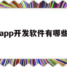 app开发软件有哪些(app开发软件哪个最好)