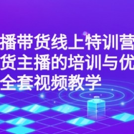 直播带货线上特训营：带货主播的培训与优化等全套视频教学