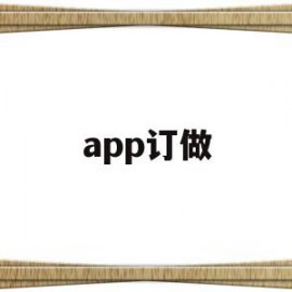 app订做(app订做公司)