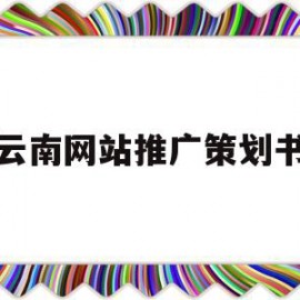 云南网站推广策划书(云南网站建设网络推广有哪些)