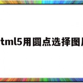 关于html5用圆点选择图片的信息