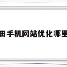 福田手机网站优化哪里好的简单介绍