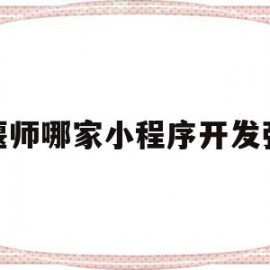 偃师哪家小程序开发强(偃师哪家小程序开发强大)