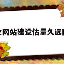 企业网站建设估量久远网络的简单介绍