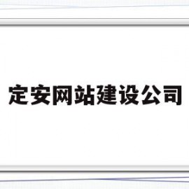 定安网站建设公司(定安县招投标信息网)