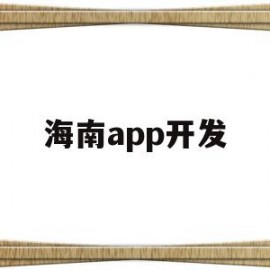 海南app开发(海南网站开发)