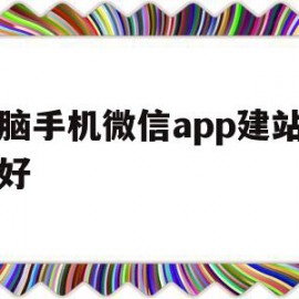 电脑手机微信app建站哪家好(电脑用手机版微信)