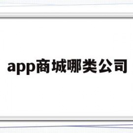 app商城哪类公司(app商城排名)