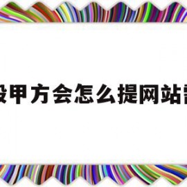 一般甲方会怎么提网站需求的简单介绍