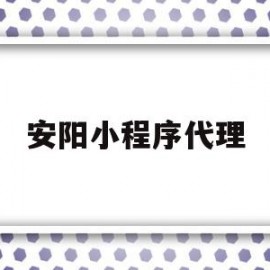 安阳小程序代理(河南小程序代理)