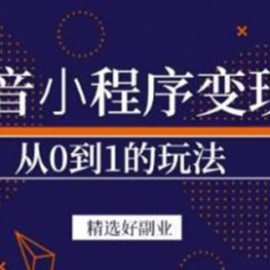 抖音小程序一个能日入300+的副业项目，变现、起号、素材、剪辑