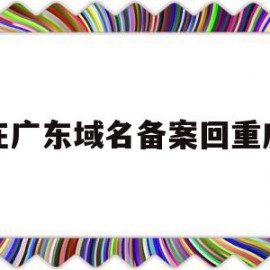 在广东域名备案回重庆(备案过的域名 能使用国内服务器吗)