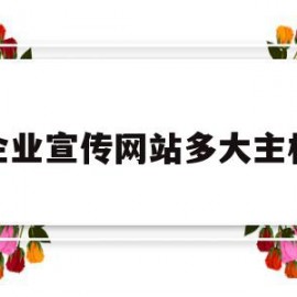 企业宣传网站多大主机(企业宣传网站建设需求说明书)