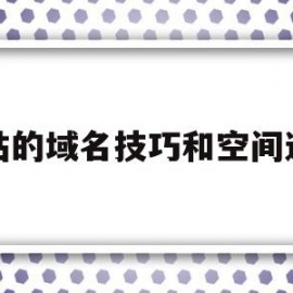 网站的域名技巧和空间选择(网站的域名技巧和空间选择是什么)