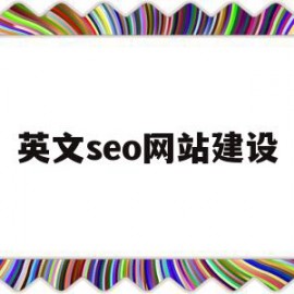 英文seo网站建设(英文seo网站建设方案)