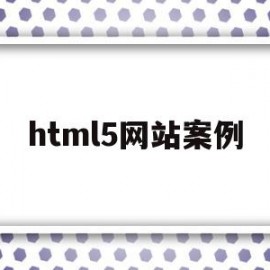 html5网站案例(html5制作网页案例)