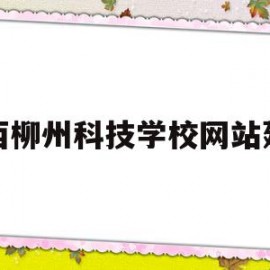 关于广西柳州科技学校网站建设的信息