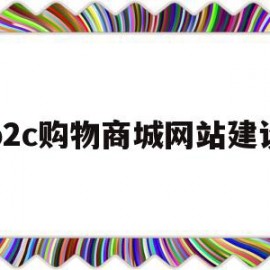 b2c购物商城网站建设(b2c网站的购物流程是什么)