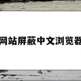 网站屏蔽中文浏览器(屏蔽网站如何打开)