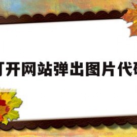 打开网站弹出图片代码(打开网站弹出图片代码是什么)