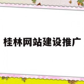 桂林网站建设推广(桂林网站建设推广公司)